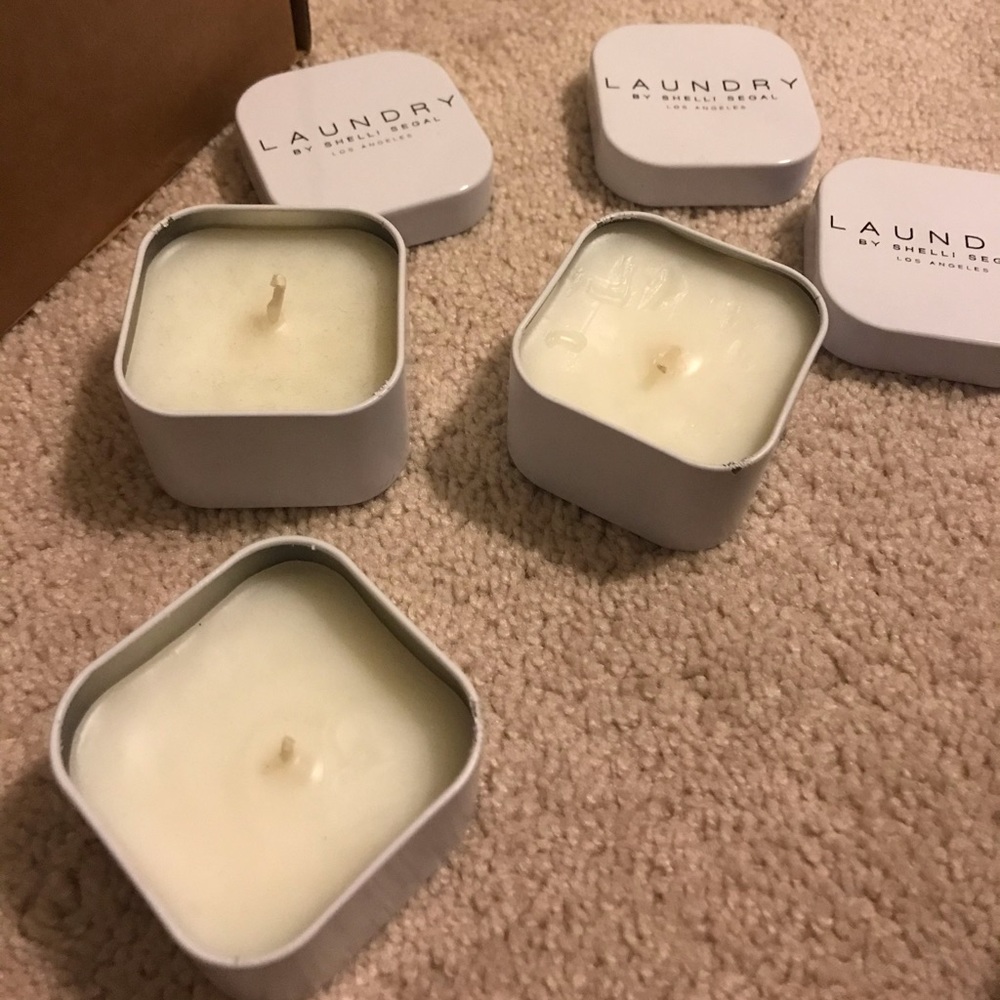NWOT Laundry Shelli Segal Lavender Scented Candles